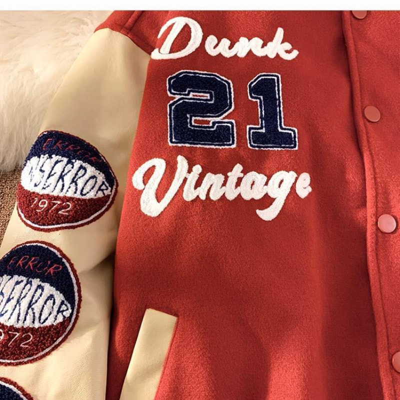 Mens Jackets American Retro Letter Embroidered Coat Men Y2K Street Hip Hop Trend Baseball Uniform Couple Casual Loose Jacket 230327