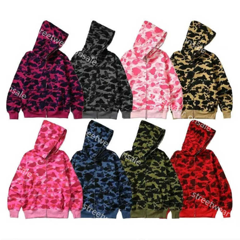 Ape Designer Jacket Shark Full Zip Hoodies Mens Womens Casual Sweatshirts Stylist Cartoon Sharks Printing Hoodie Camouflage Streetwear B044
Ape Designer Jacket Shark Full Zip Hoodies Mens Womens Casual Sweatshirts Stylist Cartoon Sharks Printing Hoodie Camouflage Streetwear B044