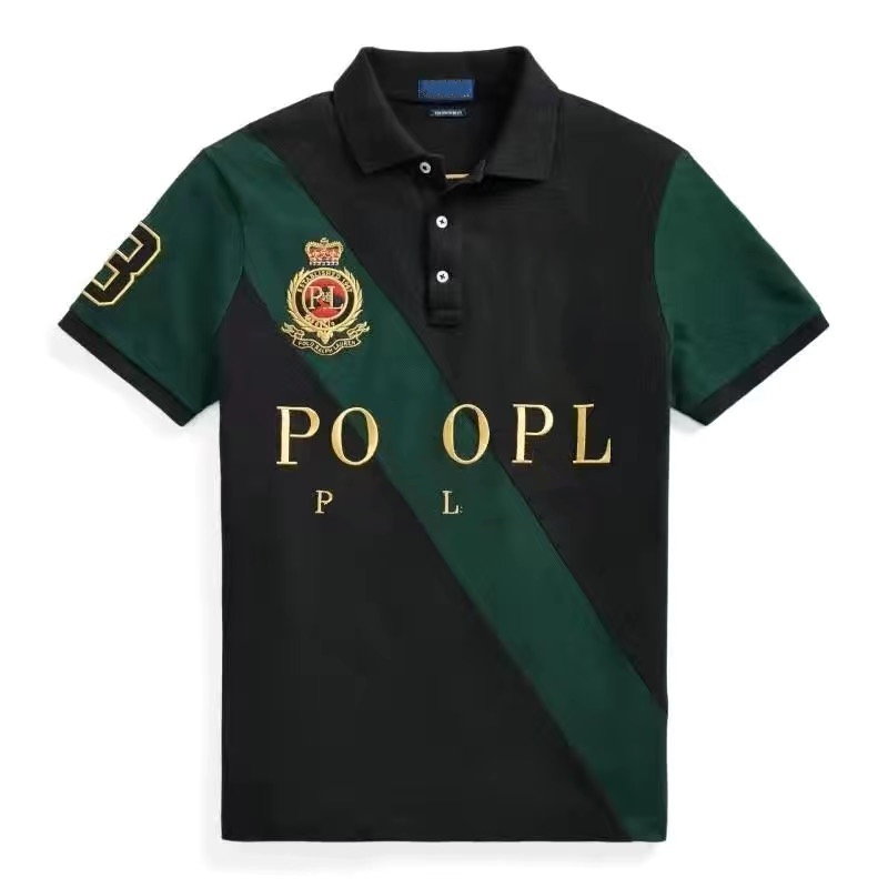 lapel polos shirt cotton short-sleeved t-shirt men's British casual color contrast plus size sports cross-border new S-5XL
lapel polos shirt cotton short-sleeved t-shirt men's British casual color contrast plus size sports cross-border new S-5XL