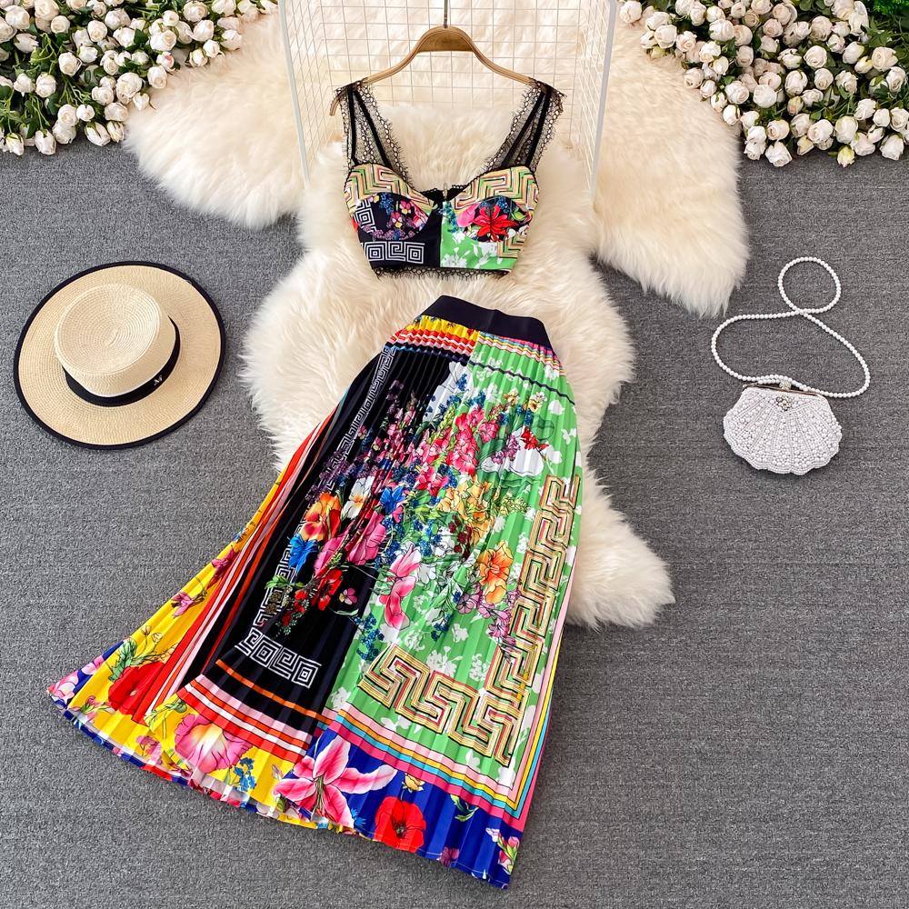 New Summer Beach Boho Holiday Vacation Women Two Piece Dress Sets Sexy Strapless Fashion Dots Print Short Chiffon Shirt And High Waist Mermaid Long Skirt Set, Same as picture
New Summer Beach Boho Holiday Vacation Women Two Piece Dress Sets Sexy Strapless Fashion Dots Print Short Chiffon Shirt And High Waist Mermaid Long Skirt Set, Same as picture