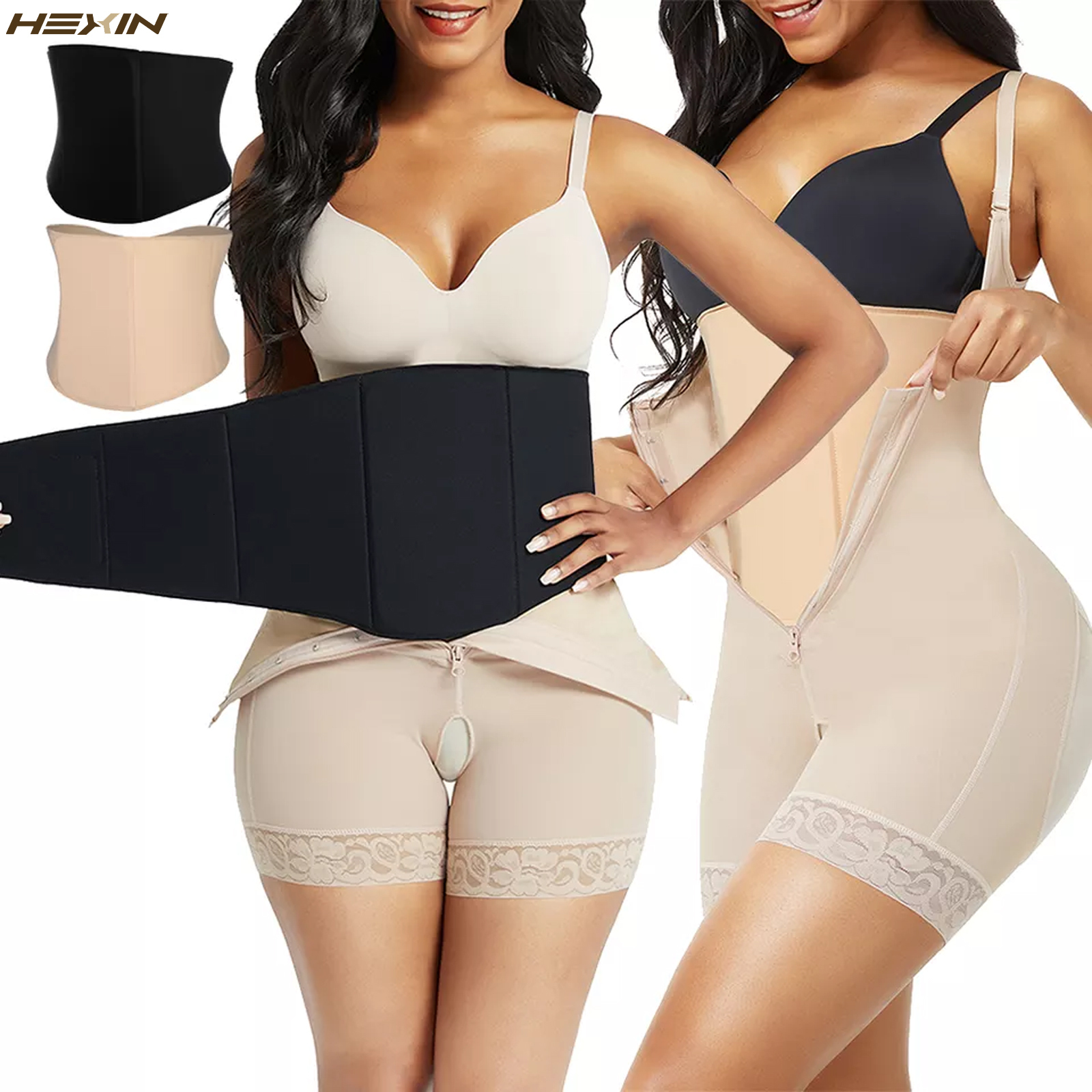 

Waist Tummy Shaper 360 Lipo Foam Wrap Around Ab Board Post Surgery Flattening Abdominal Compression Waist Belly Table for Liposuction Recovery 230327, Beige