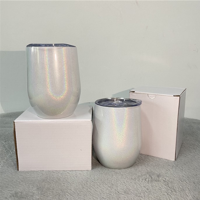 Stainless Steel Coffee Mugs Sublimation 12OZ Glitter Egg Cups 360ml Wine Tumblers With Seal Lids Heat Transfer Double Wall Insulated Water Cups By Sea B0010, White
Stainless Steel Coffee Mugs Sublimation 12OZ Glitter Egg Cups 360ml Wine Tumblers With Seal Lids Heat Transfer Double Wall Insulated Water Cups By Sea B0010, White