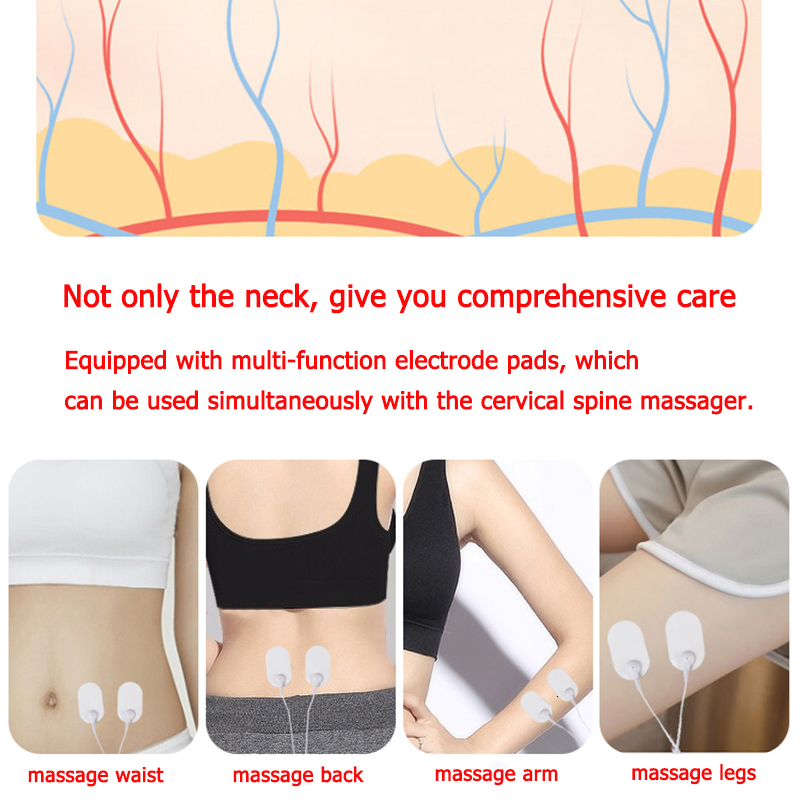 Massaging Neck Pillowws Neck Massager For Pain Relief With Heat Electric Neck Cervical Spine Massage USB Recharge Neck Relaxtion Home Health Care Devi
