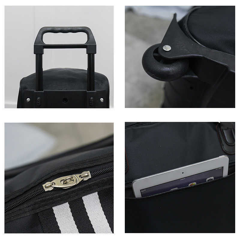 Duffel Bags Wheeled Bag For Women Travel bag with 2 Wheels Trolly Bag For Traveling Large Rolling Hand Cabin Luggage Suitcase Bags XA225ZC J230327