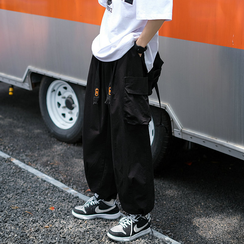 Men's Pants Hip Hop Mens Cargo Pants Joggers Harem Pants Male Multi-Pocket Fashion Sweatpants Streetwear Casual Men Woman Pants 3XL 230327