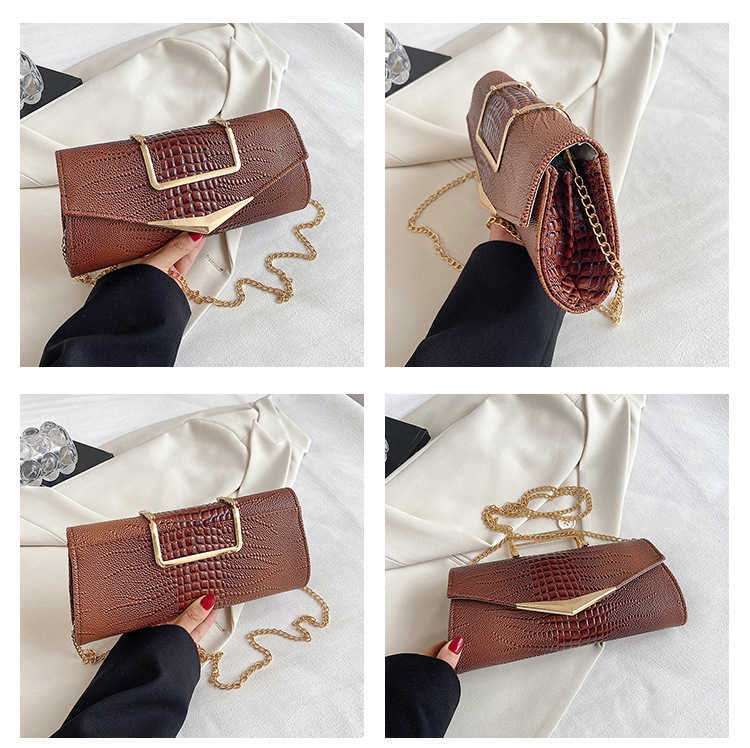Evening Bags European Women Handbag odile Pattern Party Clutch Bag Pochette Female Evening Metal Handle Envelope Bags J230327