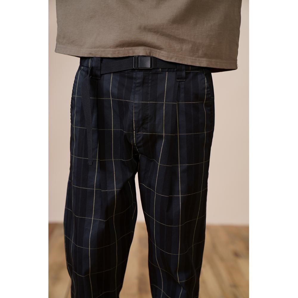 Men's Pants Spring Winter Plaid Pants Men Loose Tapered Ankle-Length Trousers Fashion Check Plus Size Hip Hop Streetwear 230327