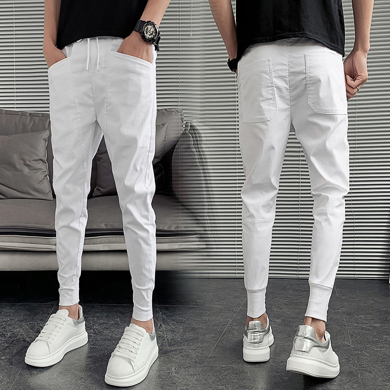 Men's Pants Summer Men Harem Pants Fashion Slim Fit Hip Hop Casual Pants Men All Match Streetwear Joggers Men Clothing 36-27 230327