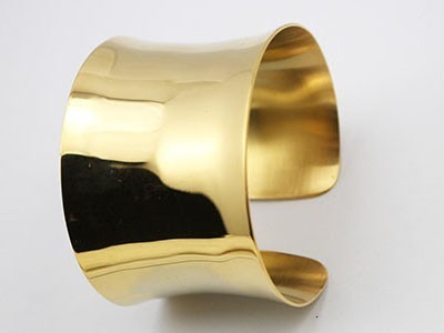 Bangle Raised Edges Blank Polish Golden Bangles Stainless Steel Fashion Jewelry Wide Big Golden Cuff Bangle Bracelet For Women Ladies 230325