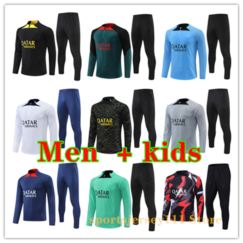 2022 2023 MBAPPE soccer tracksuit 22 23 PsGs football training suit Survetement Maillots de Foot men Enfants Kids Boys tracksuits chandal sportswear jogging sets
2022 2023 MBAPPE soccer tracksuit 22 23 PsGs football training suit Survetement Maillots de Foot men Enfants Kids Boys tracksuits chandal sportswear jogging sets