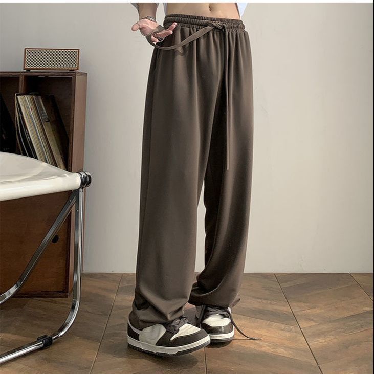 Men's Pants Yasuk All Season Spring Autumn Winter Fashion Solid Casual Men's Loose Elastic Waist Pants All-Match Cool Boys 230327