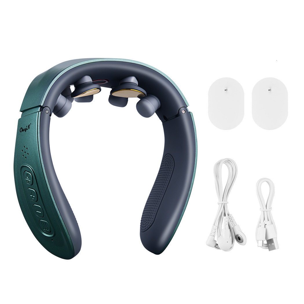 Massaging Neck Pillowws Ckeyin Neck Massager Electric Machine for Pain Relief Tool Health Care Relaxation Smart Electric Heating Cervical Physiotherap