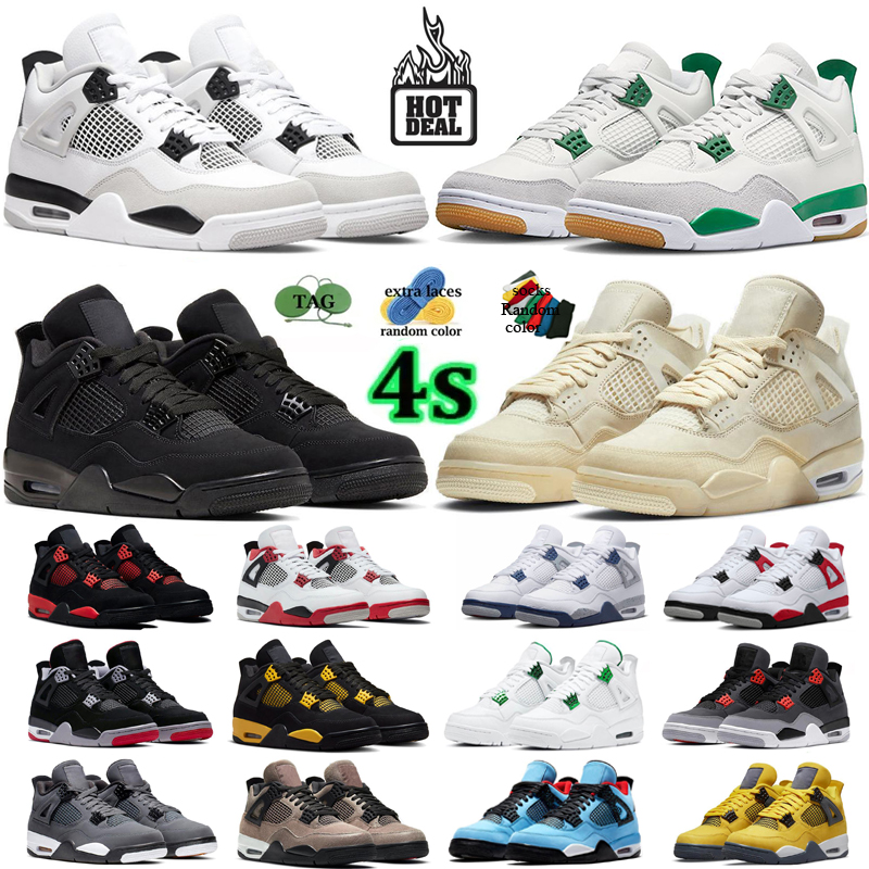 OG Men Women 4 Basketball Shoes Jumpman 4s Mens Sneakers SB Pine Green Military Black Cat Oreo Red Thunder Cactus Jack University Blue Cool Grey Womens Sport Trainers, #12
OG Men Women 4 Basketball Shoes Jumpman 4s Mens Sneakers SB Pine Green Military Black Cat Oreo Red Thunder Cactus Jack University Blue Cool Grey Womens Sport Trainers, #12