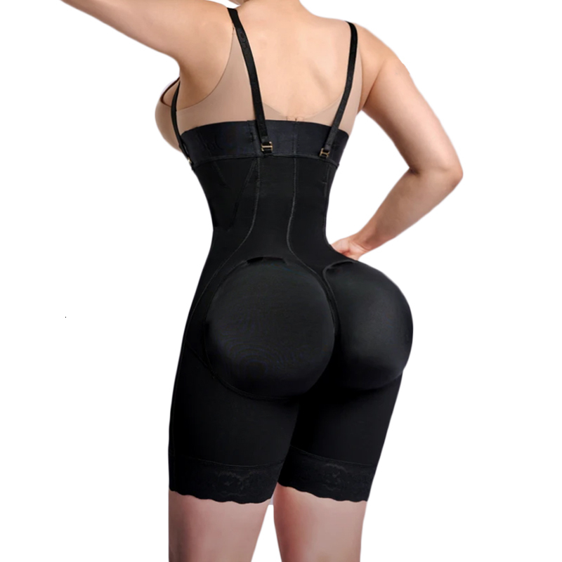 Waist Tummy Shaper Women's Underwear Double High Compression Hourglass Girdle Waist Trainer Butt Lifter Post-operative Shorts Fajas Colombianas 2