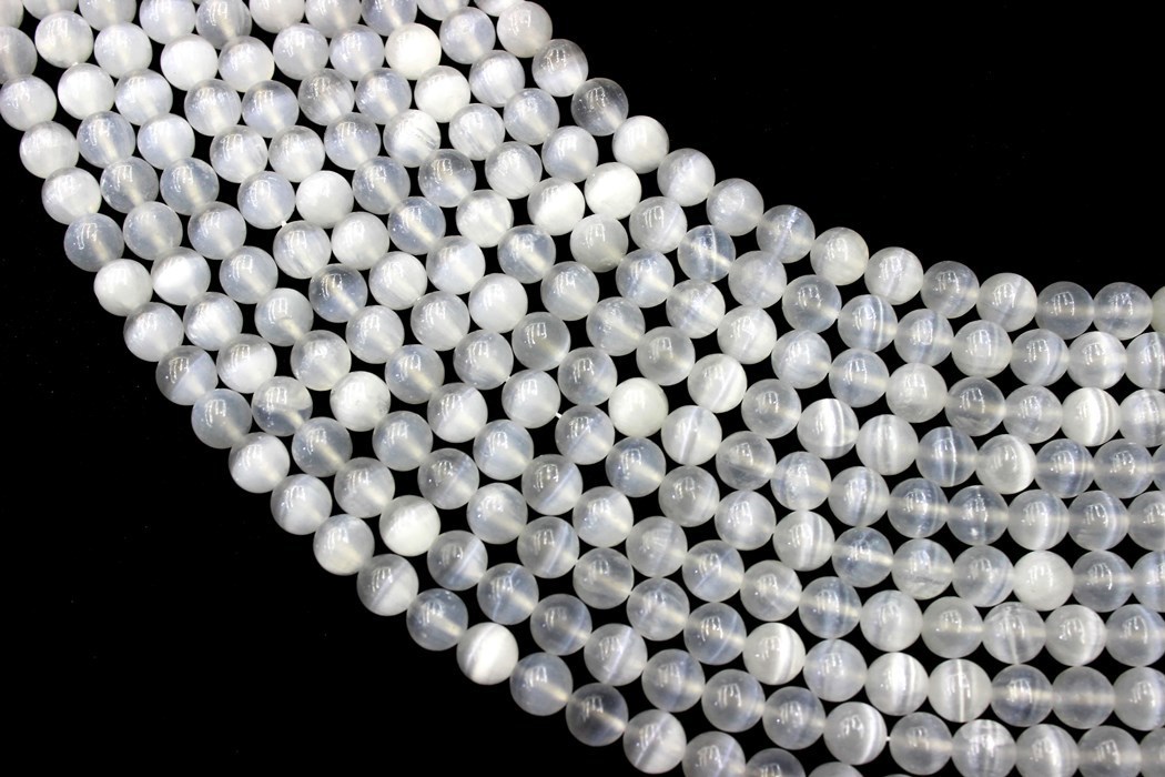 Other Natural Calcite Selenite Round Loose Beads Strand 6810MM For Jewelry DIY Making Necklace Bracelet 230325