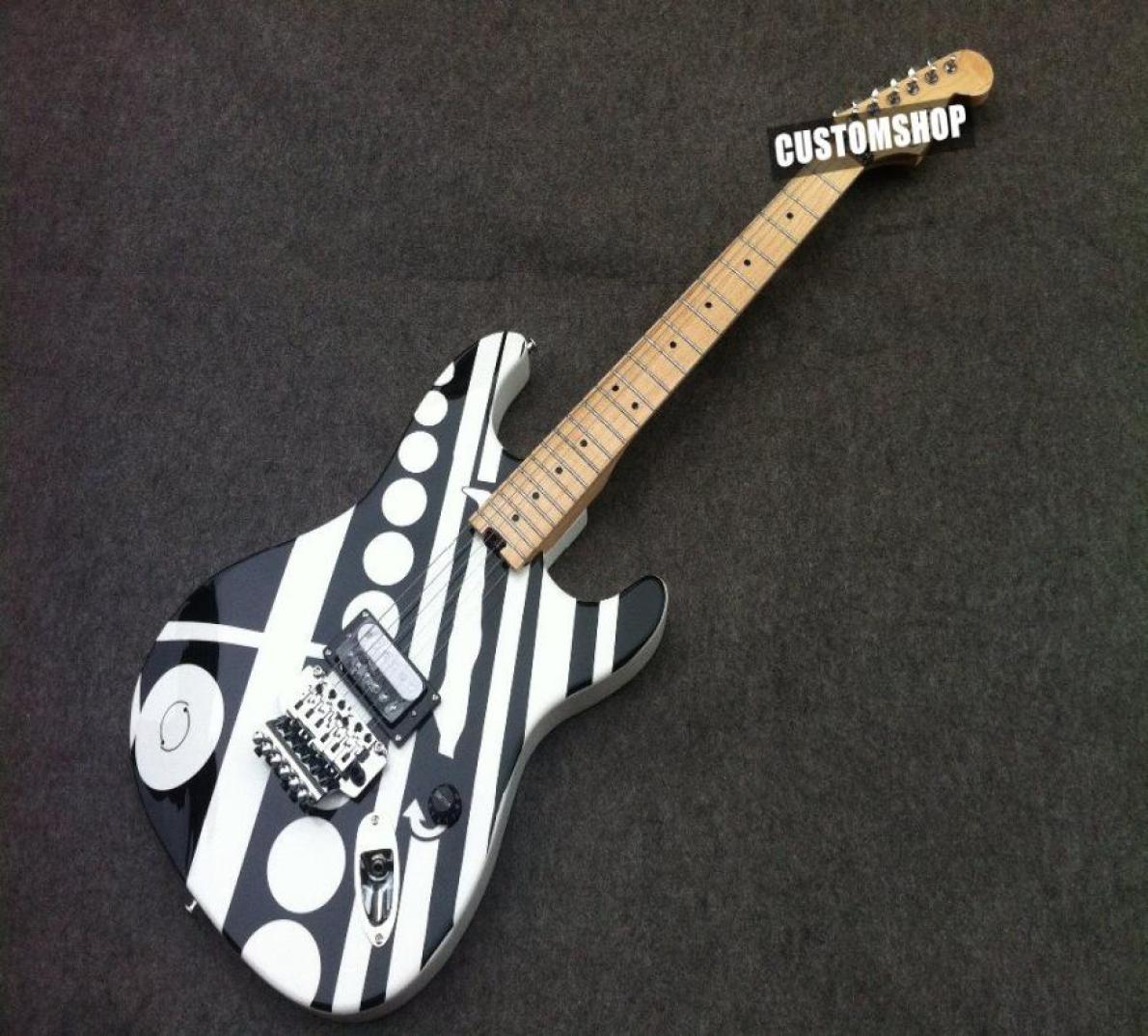 1978 Eddie Van Halen Unchains CIRCLES See Ya Later Bye Black White Crop Circles Ironic Electric Guitar Floyd Rose bridge locki1448522
1978 Eddie Van Halen Unchains CIRCLES See Ya Later Bye Black White Crop Circles Ironic Electric Guitar Floyd Rose bridge locki1448522