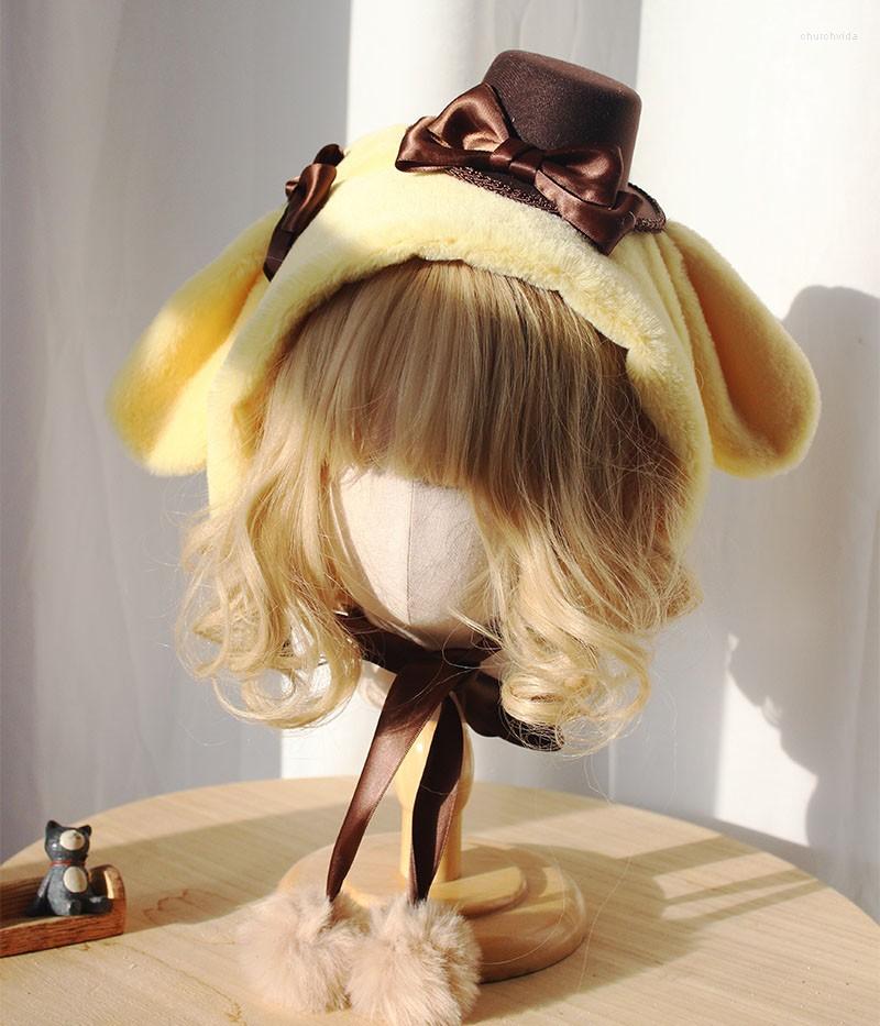 Berets Handmade Winter Warm Ear Cap Lolita Pudding Dog Cute Soft Girl Gift Pom Purin Hat, Picture shown
Berets Handmade Winter Warm Ear Cap Lolita Pudding Dog Cute Soft Girl Gift Pom Purin Hat, Picture shown