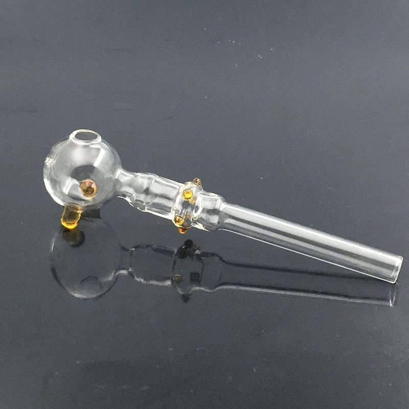 High Quality Smoking Glass Pipes Original Oil Burner Pipe 14cm Lenght Balancer Glass Tube Hand Oil Nail pipes for Wax Concentrate