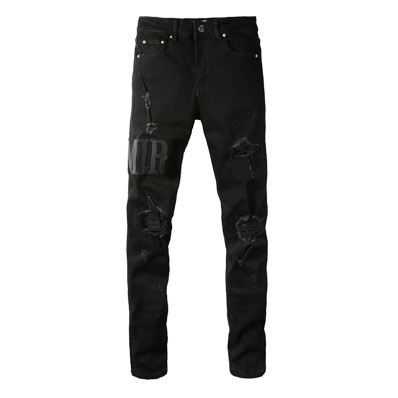 Men's Distressed Ripped Skinny Jeans Mens Jeans Slim Motorcycle Moto Biker Causal Mens Denim Pants Hip Hop Men Jeans118