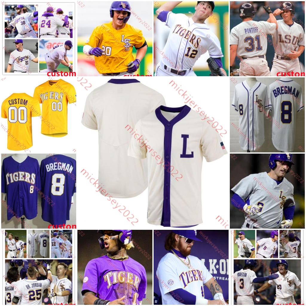 Alex Bregman DJ LeMahieu LSU Baseball Jersey 4 Josh Smith 24 Cade Beloso Brock Mathis Zack Hess Jake Fraley LSU Tigers Jerseys, Purple tigers full button
Alex Bregman DJ LeMahieu LSU Baseball Jersey 4 Josh Smith 24 Cade Beloso Brock Mathis Zack Hess Jake Fraley LSU Tigers Jerseys, Purple tigers full button