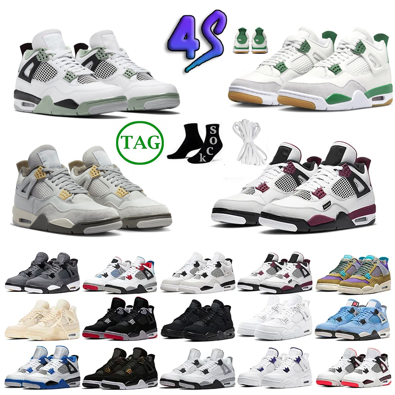4 2023 jumpman Basketball Shoes For Mens Womens 4s IV Red Blue Thunder J4 Seafoam Cactus Jack Trainers Military Black Cat Pink Toro solosneaker, Customize
4 2023 jumpman Basketball Shoes For Mens Womens 4s IV Red Blue Thunder J4 Seafoam Cactus Jack Trainers Military Black Cat Pink Toro solosneaker, Customize
