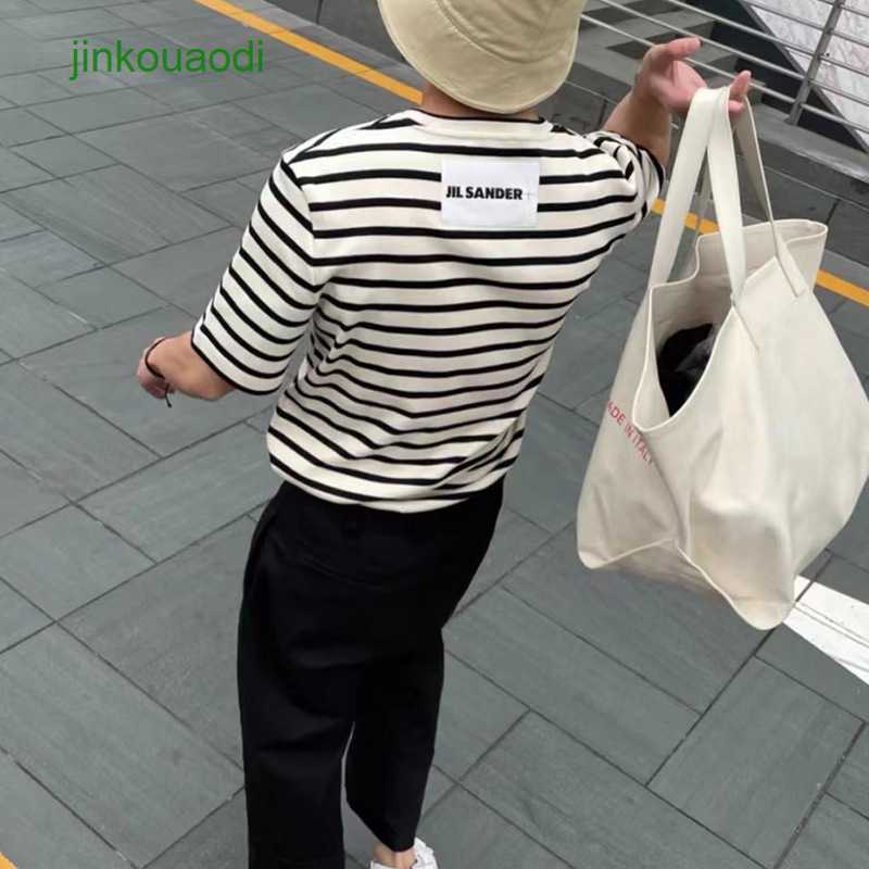 Jill Sanders J969 Certified Fashion Brand Black and White Horizontal Stripe Round Neck Short Sleeve Unisex t Shirt, Apricot
Jill Sanders J969 Certified Fashion Brand Black and White Horizontal Stripe Round Neck Short Sleeve Unisex t Shirt, Apricot