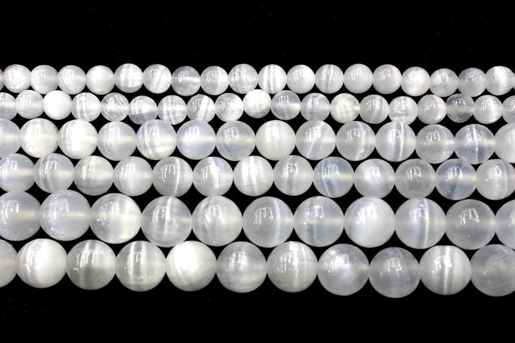 Other Natural Calcite Selenite Round Loose Beads Strand 6810MM For Jewelry DIY Making Necklace Bracelet 230325