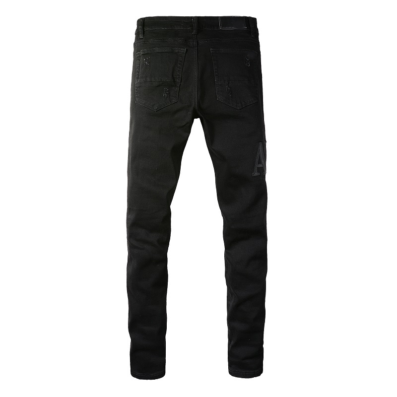 Men's Distressed Ripped Skinny Jeans Mens Jeans Slim Motorcycle Moto Biker Causal Mens Denim Pants Hip Hop Men Jeans118