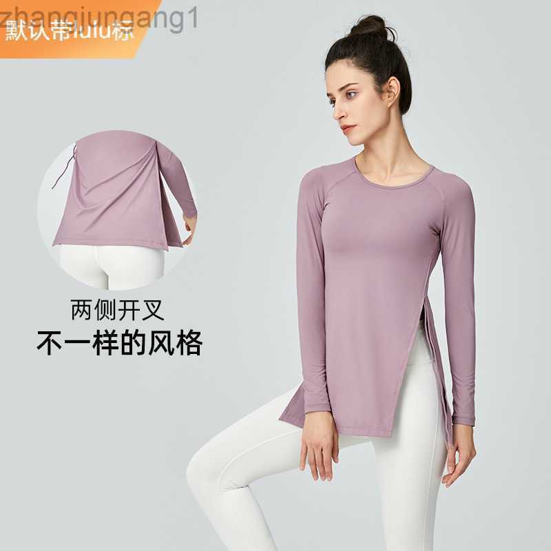 Designer Lululemens women Top T Shirt Original Factory Autumn Suit Women's Long Sleeve Single Side Pleated Casual Side Split Sports Fitness Suit Women Lulus Lemon, Cocoa
Designer Lululemens women Top T Shirt Original Factory Autumn Suit Women's Long Sleeve Single Side Pleated Casual Side Split Sports Fitness Suit Women Lulus Lemon, Cocoa