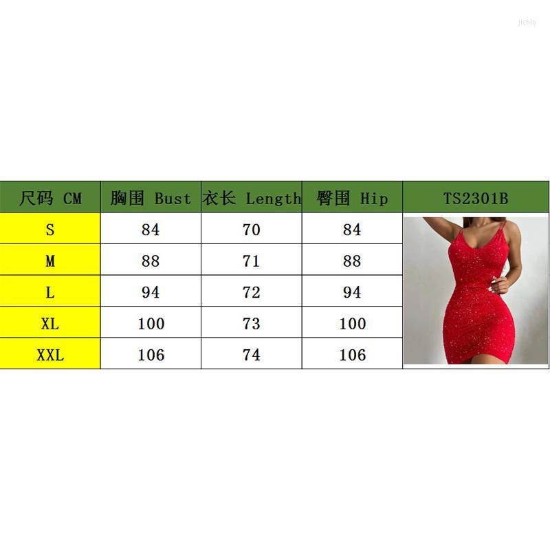 Casual Dresses 2023 Fashion Women Sleeveless V Neck Mini Sexy Red Skinny Dress Christma Summer Glitter O-Ring Backless Ruched Bodycon