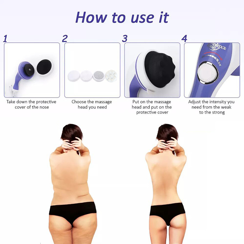 Full Body Massager Body Electric Massager Relaxation Saude Spin Slimming Healthcare Massage Device Cellulite Massageador Portatil Eletrico Burn Fat 23