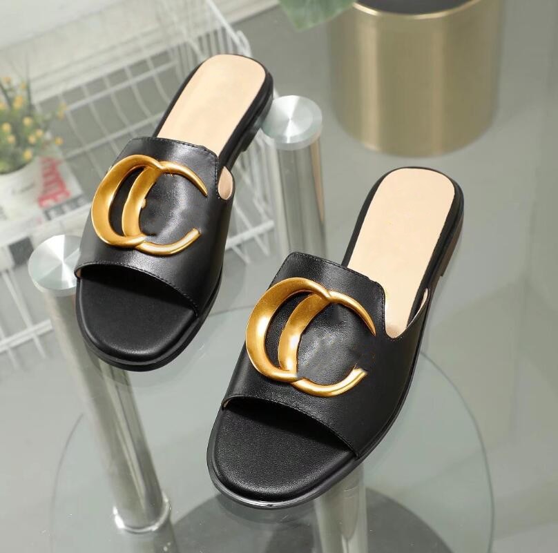 2023 fashion skateboard shoes women's slippers original box selling designer women's beach flip-flops top quality ERU 36-42