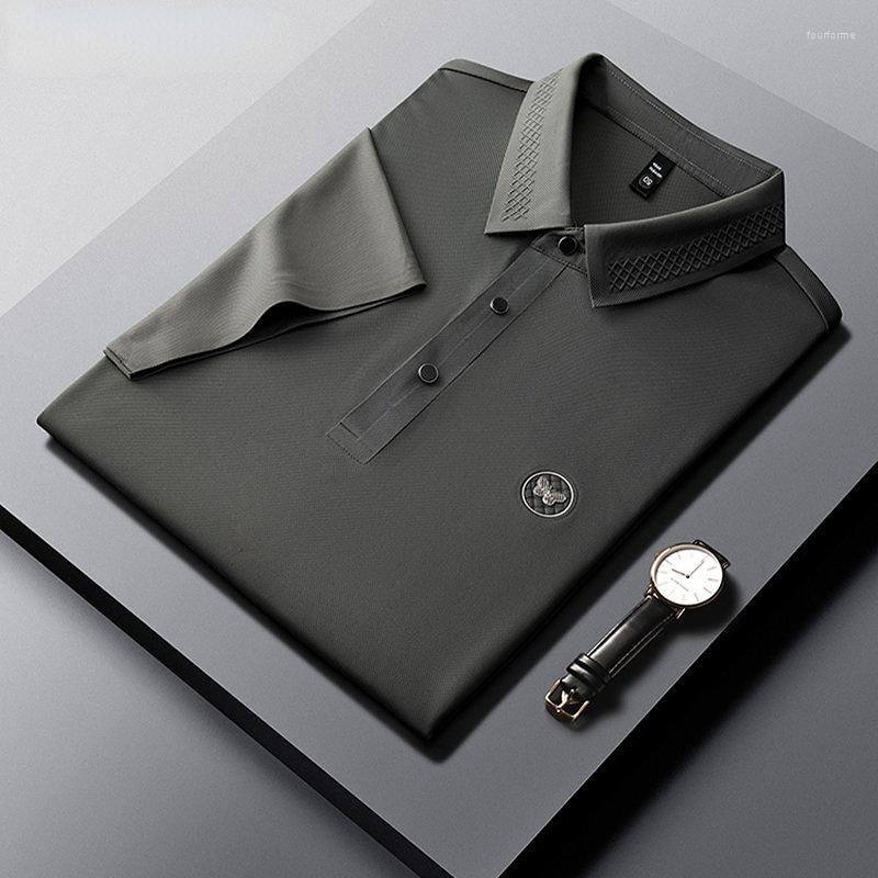 Men's Polos Luxury Men's Shirts Pure Color Polo Shirt Short Sleeve Butterfly Print Soft Casual Business Lapel Summer Cool Embroidery, Brown
Men's Polos Luxury Men's Shirts Pure Color Polo Shirt Short Sleeve Butterfly Print Soft Casual Business Lapel Summer Cool Embroidery, Brown