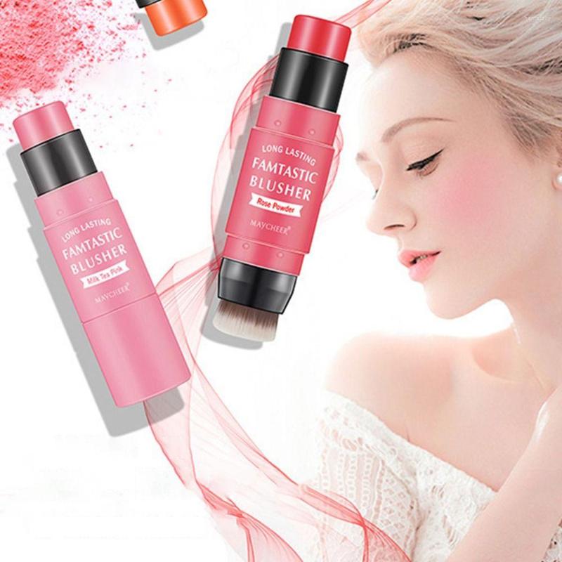 Makeup Brushes Coral Orange Color Waterproof Moisturizing Brighten Powder Blusher With Brush Cream Blush Stick Double-headed
Makeup Brushes Coral Orange Color Waterproof Moisturizing Brighten Powder Blusher With Brush Cream Blush Stick Double-headed