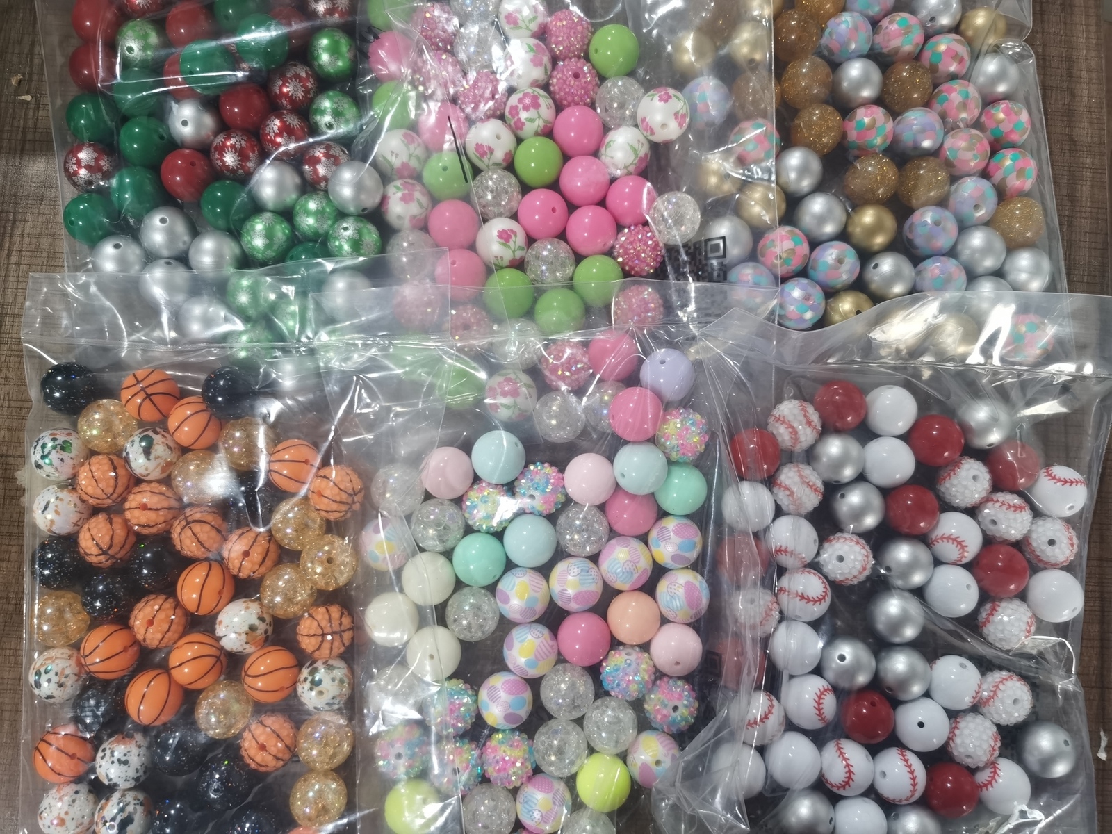Other Kwoi vita AM032 Colorful Pastel Easter Color Mix 20mm Round Acrylic Chunky Beads for Kids Necklace Jewelry Making 50pcs A lot 230325