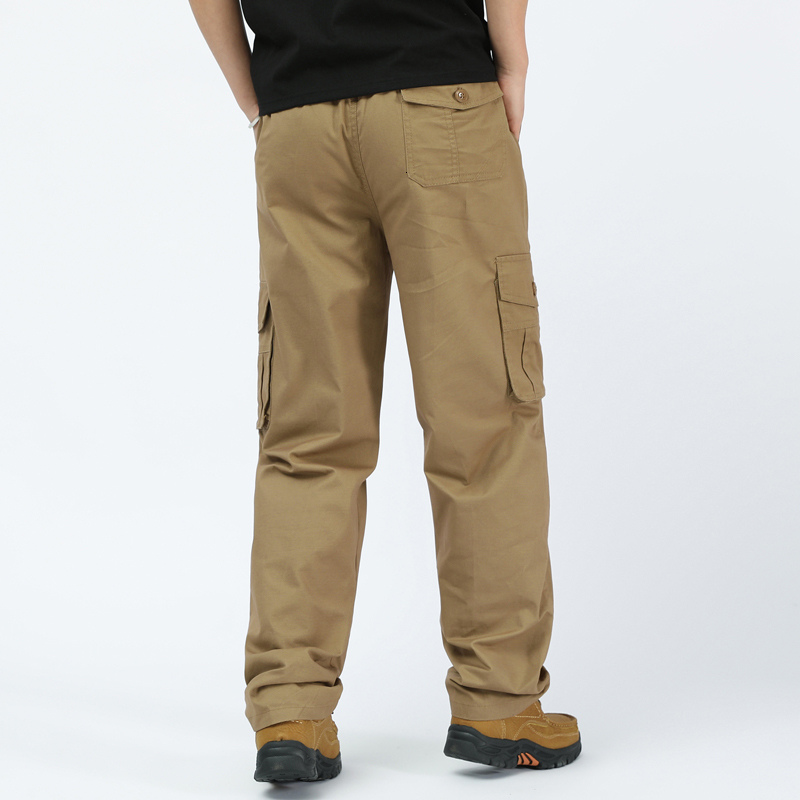 Men's Pants Men Cargo Pants Cotton Casual Pants Men Military Tactics Trousers Plus Size Clothing Multi-Pockets Work Pants 230327