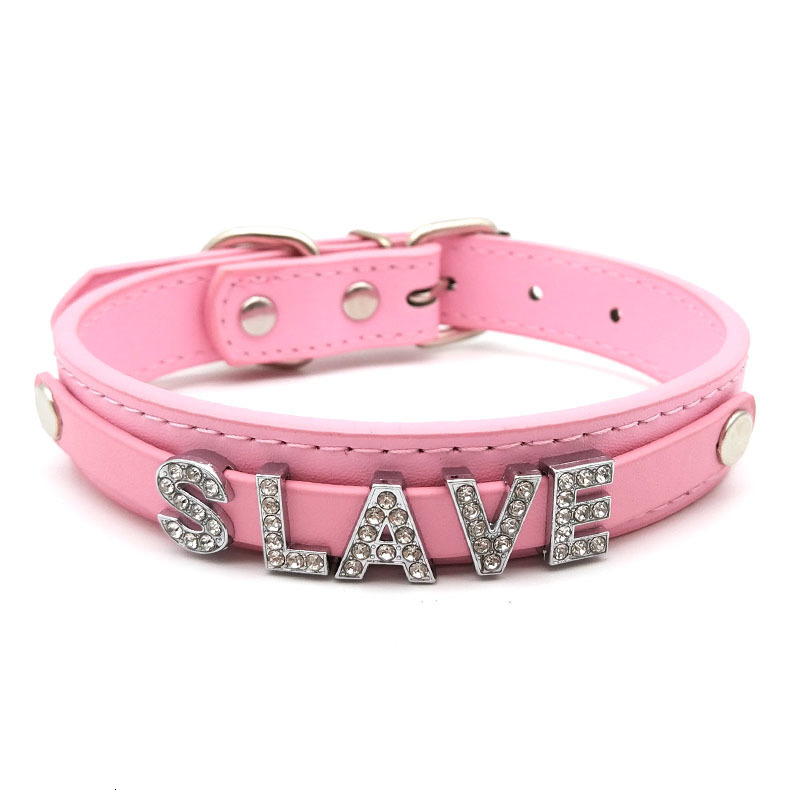 Strands Strings Sexy wife Slave Letters Choker Collar Necklace Men Women Punk Goth Adult Cosplay Personalized Custom Chocker Jewelry Gift 230325