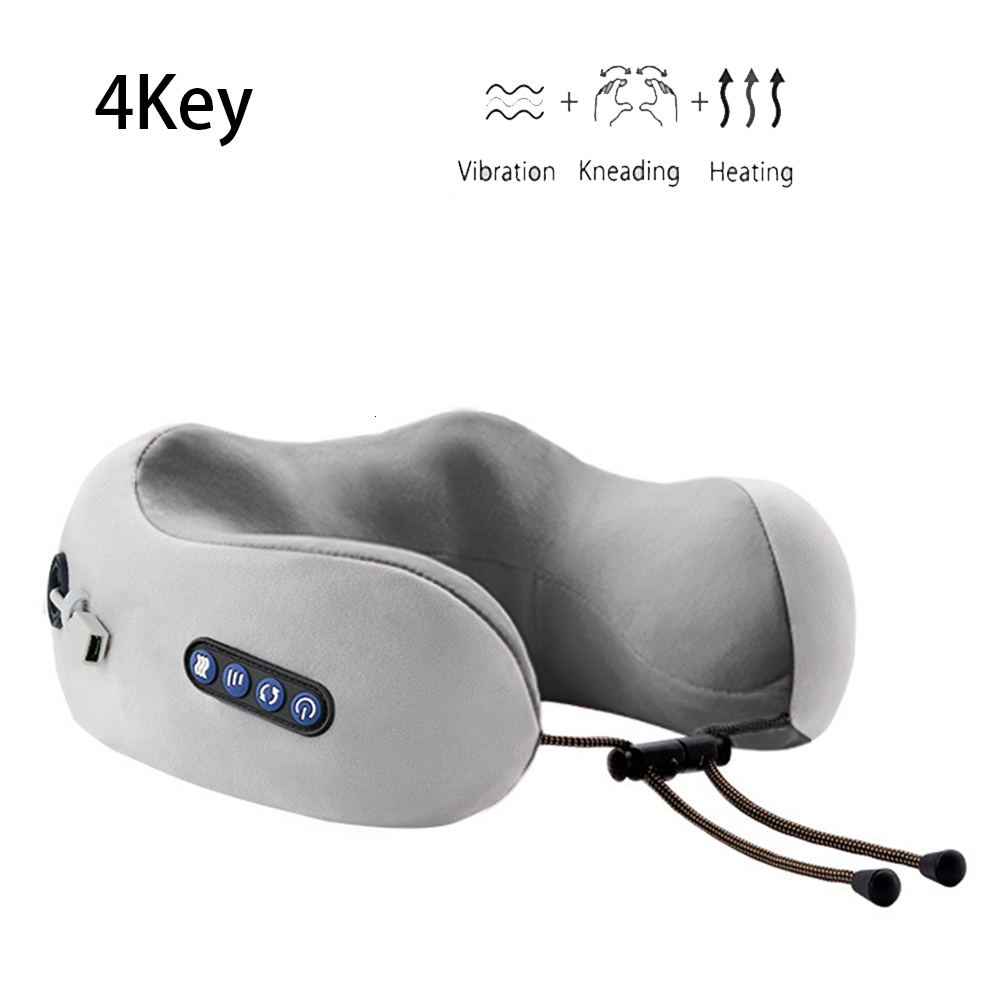 Massaging Neck Pillowws U Shaped Massage Pillow Multi-Function Shoulder Cervical Vertebra Electric Portable Car Health Care Travel pillow massager 230