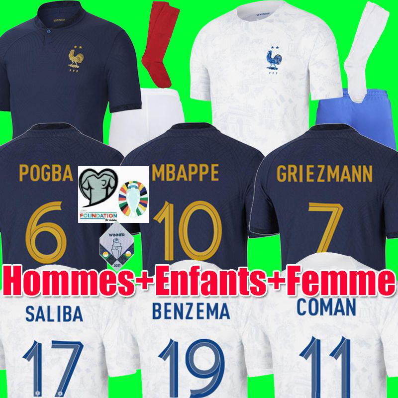 2022 Maillots de football Soccer Jerseys FRENCH BENZEMA MBAPPE GRIEZMANN POGBA 22 23 Francia Men Kids KIMPEMBE FEKIR maillot women shirt hommes Kante jerseys
2022 Maillots de football Soccer Jerseys FRENCH BENZEMA MBAPPE GRIEZMANN POGBA 22 23 Francia Men Kids KIMPEMBE FEKIR maillot women shirt hommes Kante jerseys
