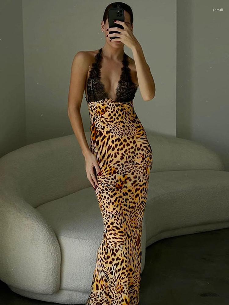 Casual Dresses Elegant Print Sleeveless Lace Maxi Dress For Women Summer Holiday Beach Sexy Backless Long Vestido Clothes, Leopard
Casual Dresses Elegant Print Sleeveless Lace Maxi Dress For Women Summer Holiday Beach Sexy Backless Long Vestido Clothes, Leopard