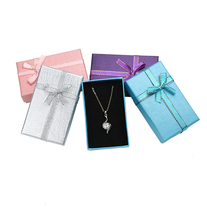 Jewelry Boxes Jewelry Box 5*8 Cm Jewelry Sets Display Multi Colors NecklaceEarringsRing Box Paper Packaging Gift Box for Jewellery 24pcslot 230325