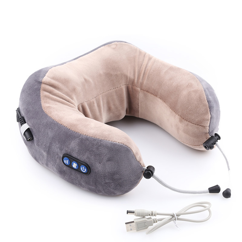 Massaging Neck Pillowws U Shaped Massage Pillow Multi-Function Shoulder Cervical Vertebra Electric Portable Car Health Care Travel pillow massager 230
