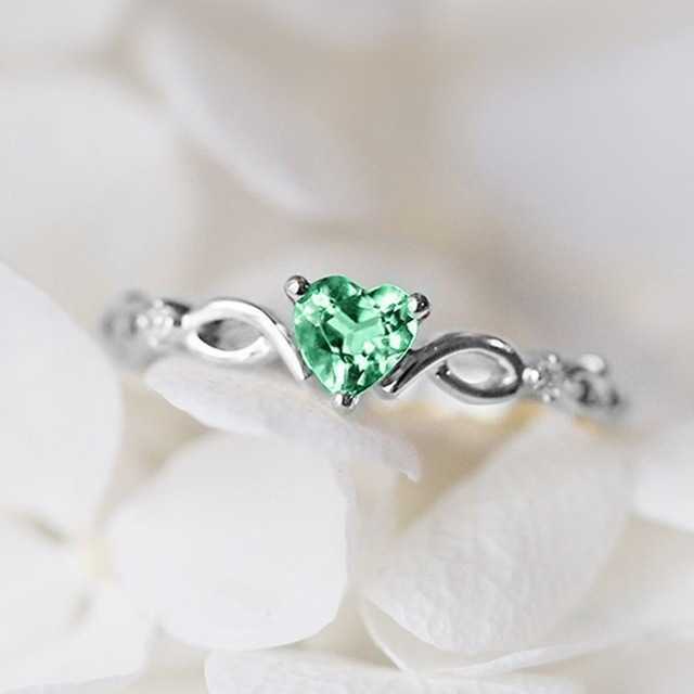 Band Rings Love Heart Rings For Women Unique Tiny Cute Multicolor Zircon Yellow Gold Color Dainty Ring Fashion Jewelry Wholesale KAR385 Z0327