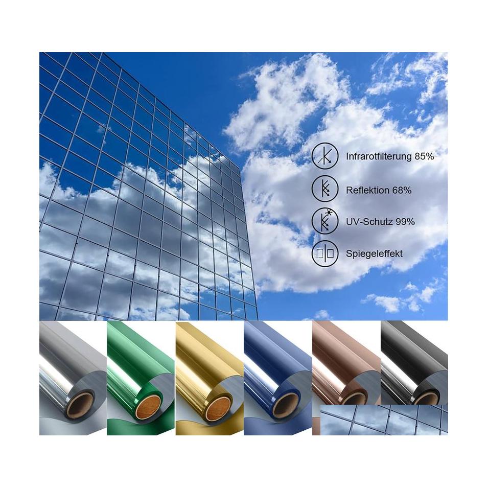 Window Film Length 2/3/5 M One Way Mirror For Home Self Adhesive Reflective Privacy Tint Heat Control Solar Decor 220513 Drop Delive Dhasf
Window Film Length 2/3/5 M One Way Mirror For Home Self Adhesive Reflective Privacy Tint Heat Control Solar Decor 220513 Drop Delive Dhasf