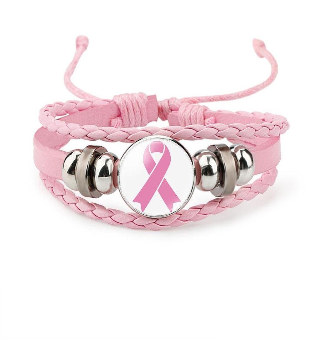 New Breast Cancer Awareness Bracelet For Women Ribbon charm Faith Hope Love Braided leather rope Wrap Bangle Fashion Jewelry7231432
New Breast Cancer Awareness Bracelet For Women Ribbon charm Faith Hope Love Braided leather rope Wrap Bangle Fashion Jewelry7231432