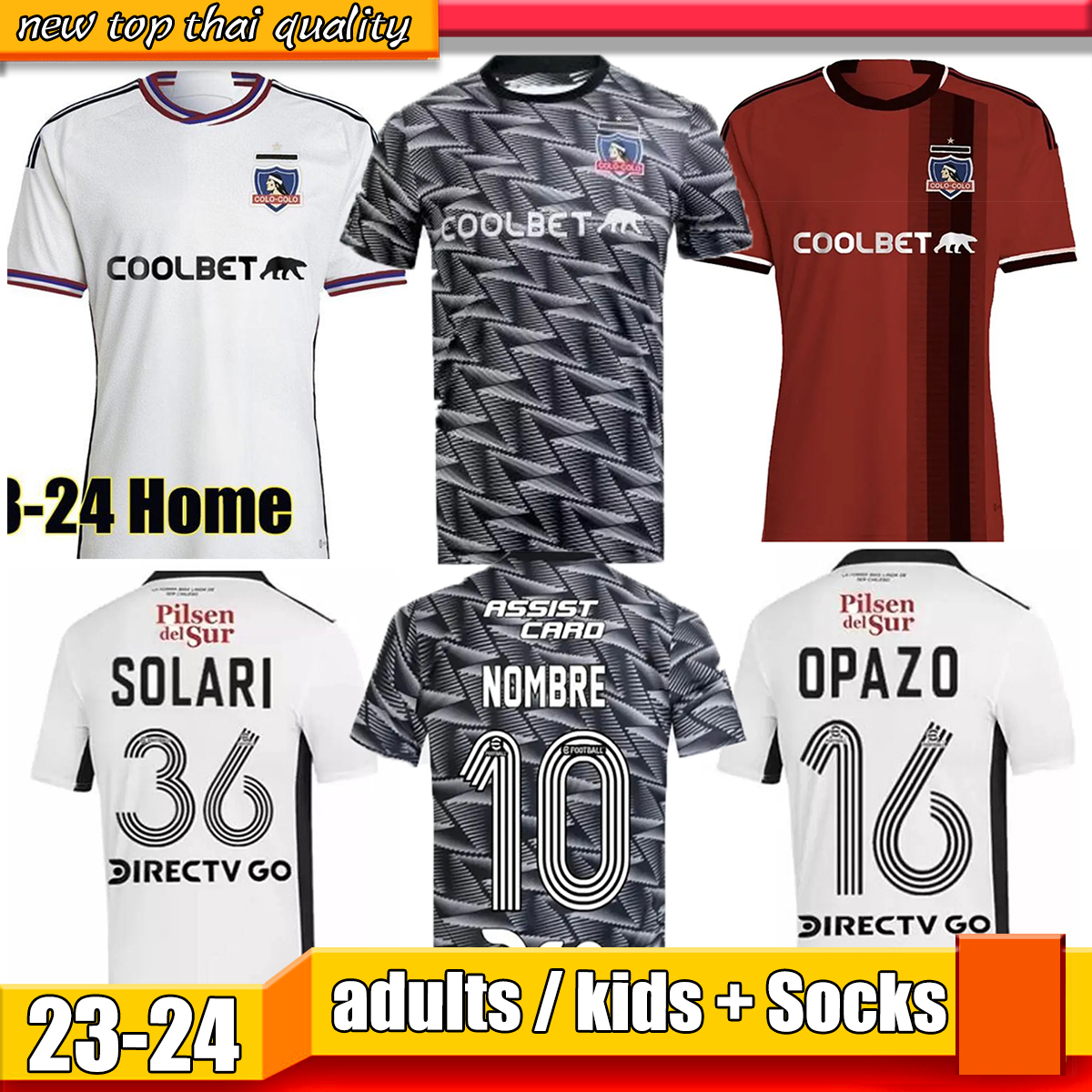 2023 2024 BOLADOS Colo-Colo Soccer Jerseys PAVEZ SOLARI FALCON maillot de football Kit 22 23 24 Colo MORALES GIL PALACIOS CRUZ OPAZO AMOR FUENTES Jerseys de futbol, 04
2023 2024 BOLADOS Colo-Colo Soccer Jerseys PAVEZ SOLARI FALCON maillot de football Kit 22 23 24 Colo MORALES GIL PALACIOS CRUZ OPAZO AMOR FUENTES Jerseys de futbol, 04