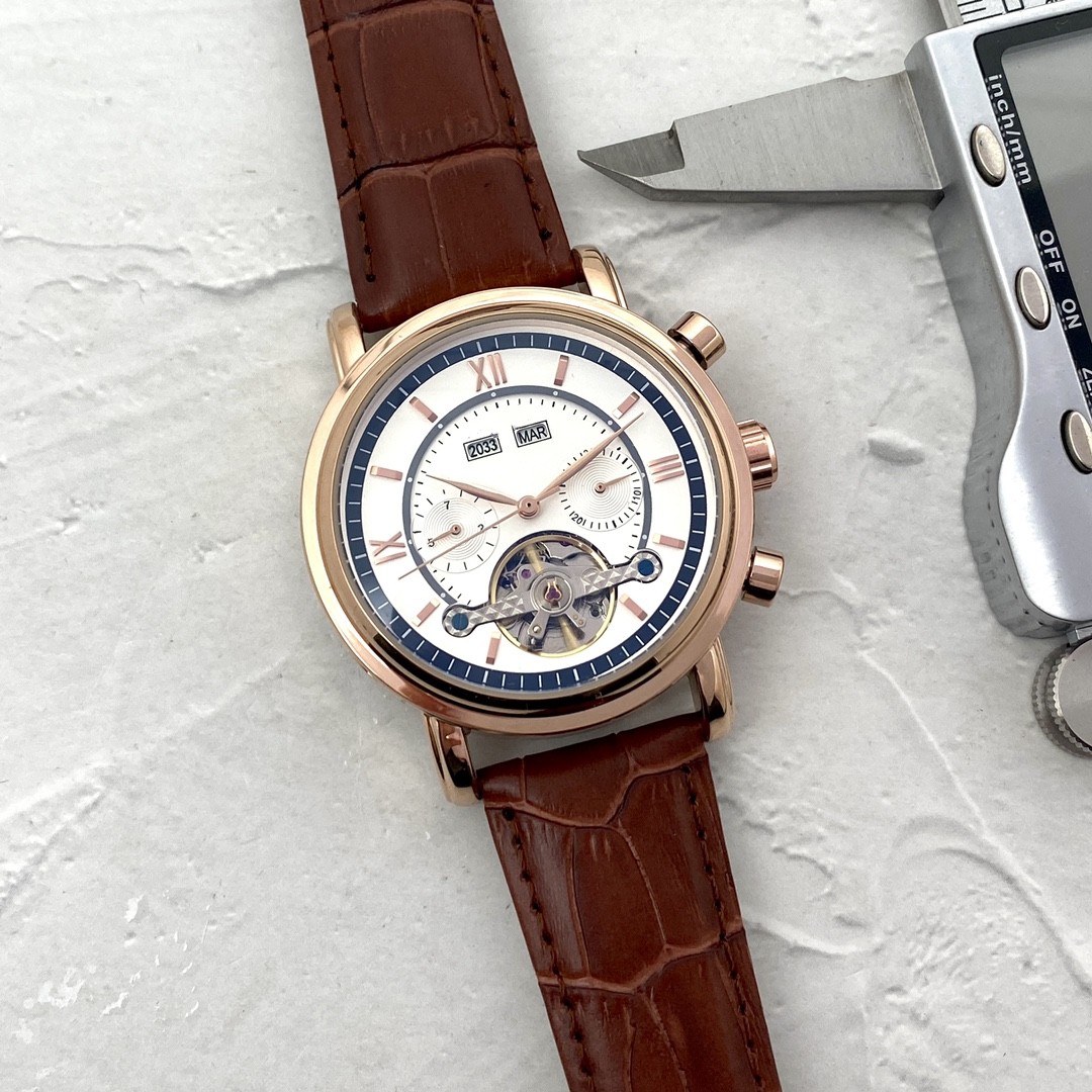 Fashion Watch Men's Watch Skeleton Flywheel Manual Winding Mechanical Automatic Watch Classic Natural Leather Watch Gentleman Business, Camel
Fashion Watch Men's Watch Skeleton Flywheel Manual Winding Mechanical Automatic Watch Classic Natural Leather Watch Gentleman Business, Camel