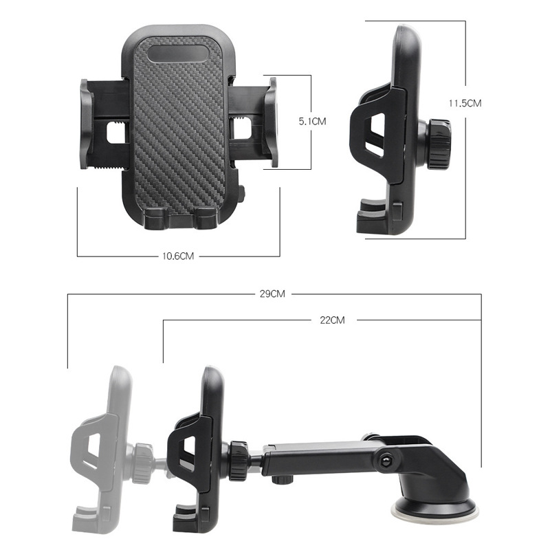 Car Mobilephone Holder Cellphone Mount Mobile Phone Support Portable Car Hands Free Phone Mount For Windshield Car Accessories