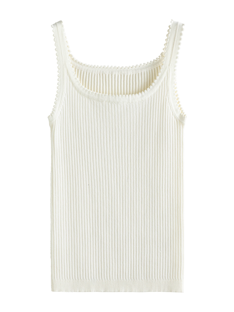 Camisoles Tanks DUSHU Women'S Simple Slim Elastic Versatile U-Neck Sling Vest For Women Spring Grey Black White Tanks For Women 230327