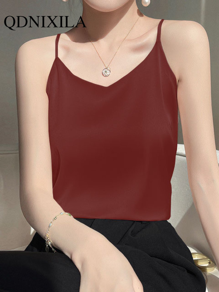 Camisoles Tanks In Summer Suspender Vest Women's Casual Fashion Loose Bottomed Inner Tops Crop Top Tank Top Women Tops for Women Sexy Blouse 2303